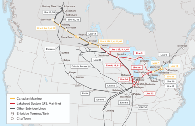 Enbridge Pipeline Map