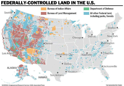 Federally Controlled Land Map
